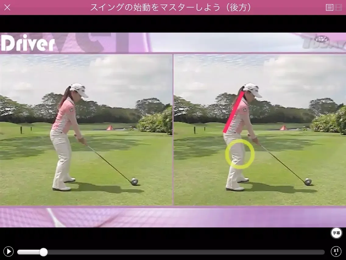有村智恵のスーパー美スイング iPad  スクリーンショット