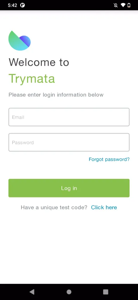 Trymata Testing Screenshots