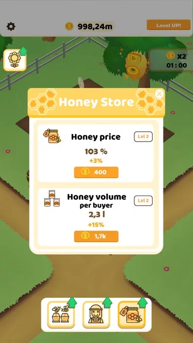 Capturas de tela do Bee Biz