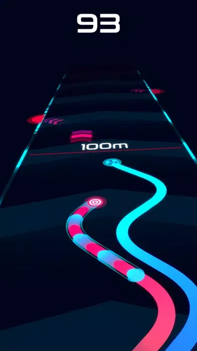 Capturas de tela do Wavy Lines: Battle Racing Game