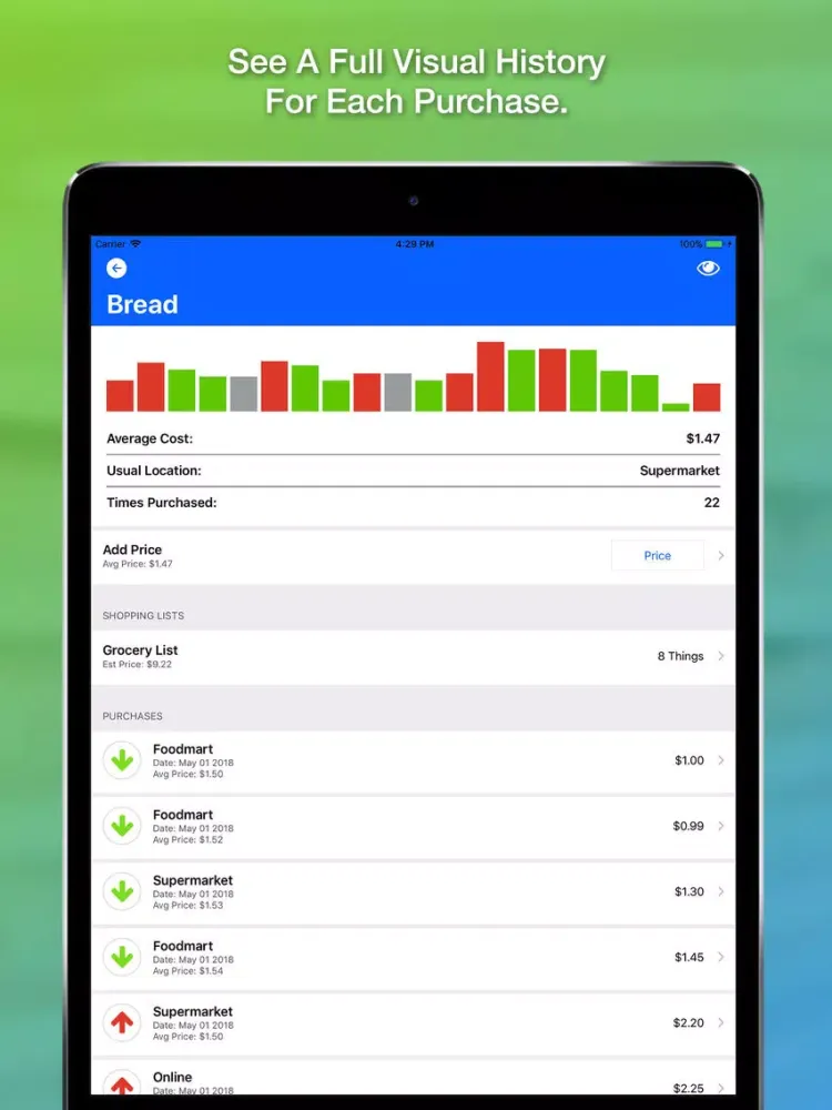 صور Good Deal - Shopping List iPad 