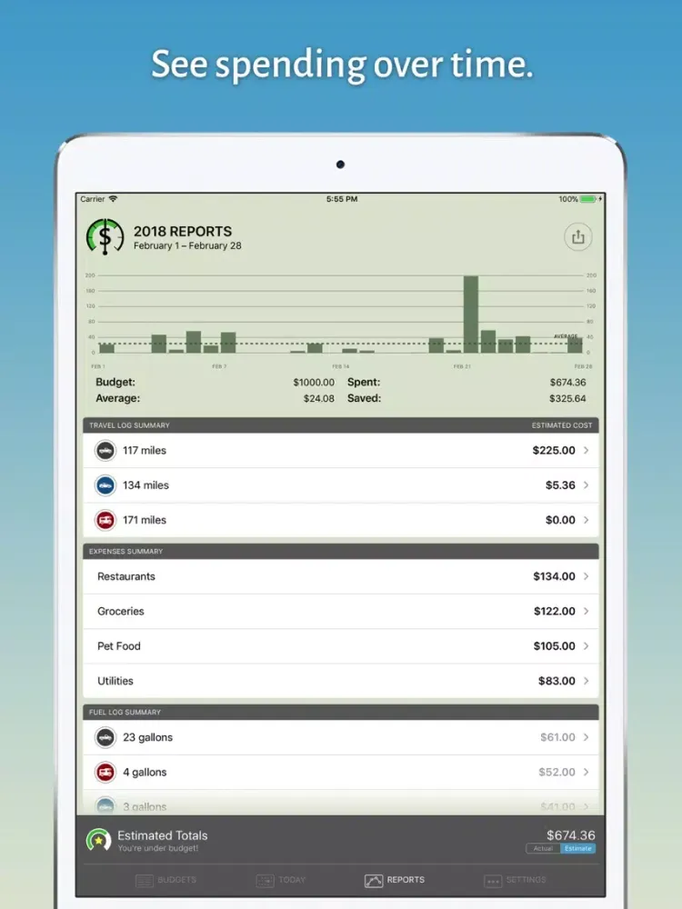 Rolling Budget iPad  Ekran Görüntüleri