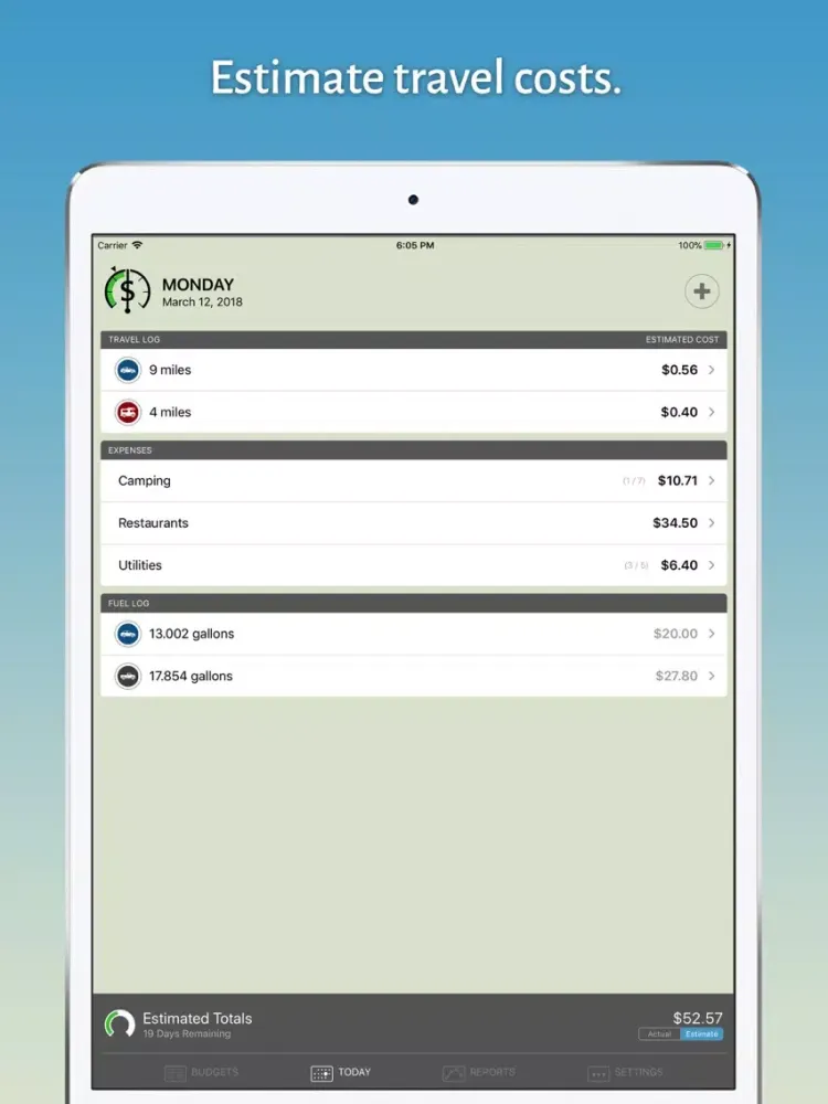 Rolling Budget iPad  Ekran Görüntüleri