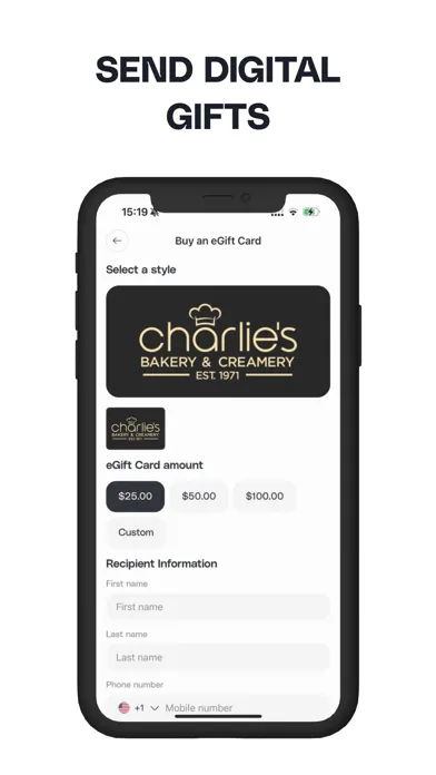 Charlie's Bakery & Creamery應用截圖