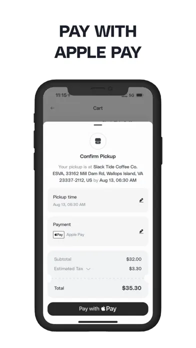 ภาพหน้าจอของ Slack Tide Coffee