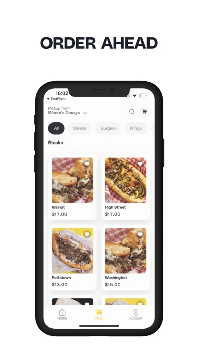 Capturas de pantalla de Deezy’s Famous Cheesesteaks