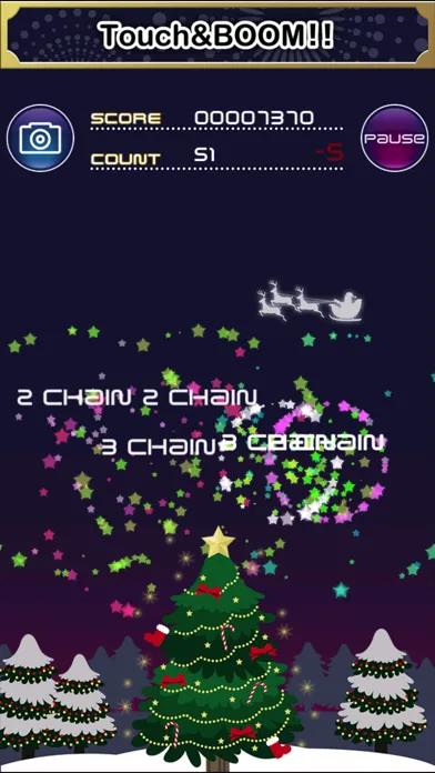 Tangkapan skrin Touch & BooM!! - Free Fireworks Game