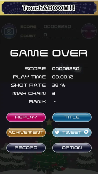 Tangkapan skrin Touch & BooM!! - Free Fireworks Game