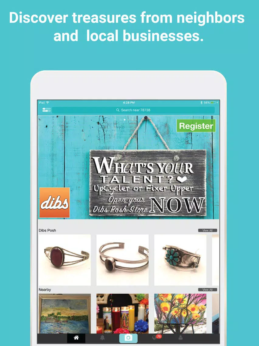 Скриншоты Dibs - Buy & Sell Antique, Unique, & Vintage iPad 