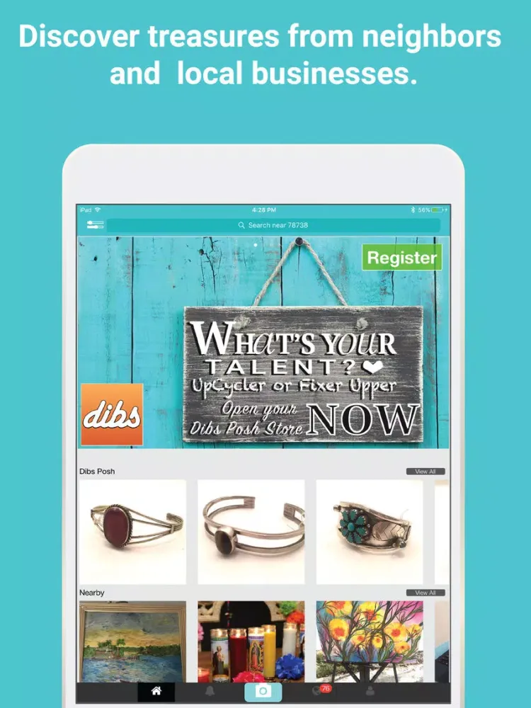 Screenshot di Dibs - Buy & Sell Antique, Unique, & Vintage iPad 