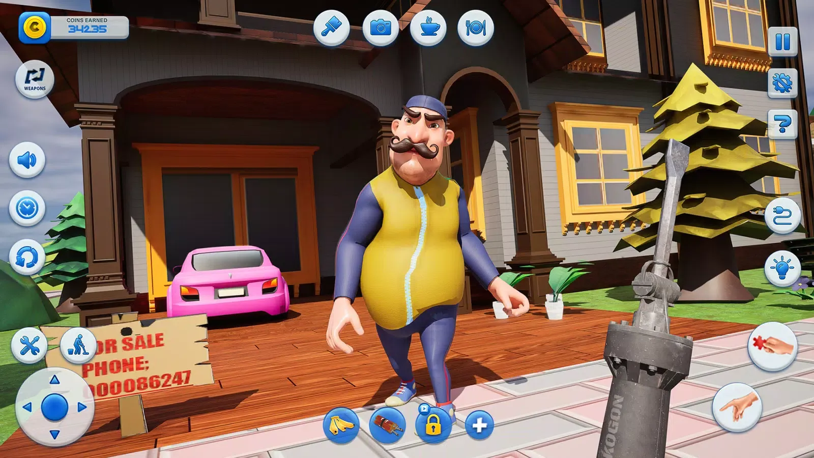 Scary Dark 3D Neighbor Riddle 스크린샷