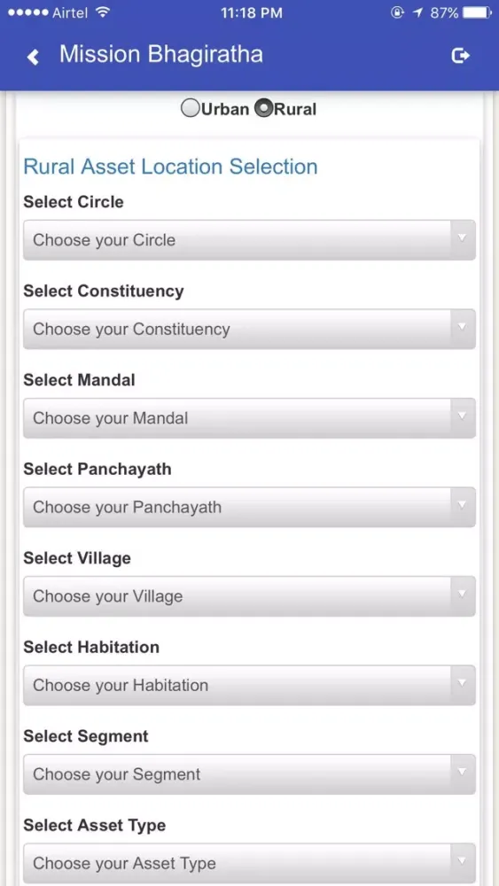 Capturas de pantalla de Mission Bhagiratha App