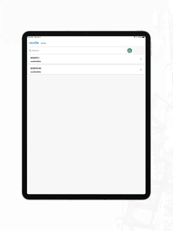 Field Enablement and DAS Test iPad  Screenshots