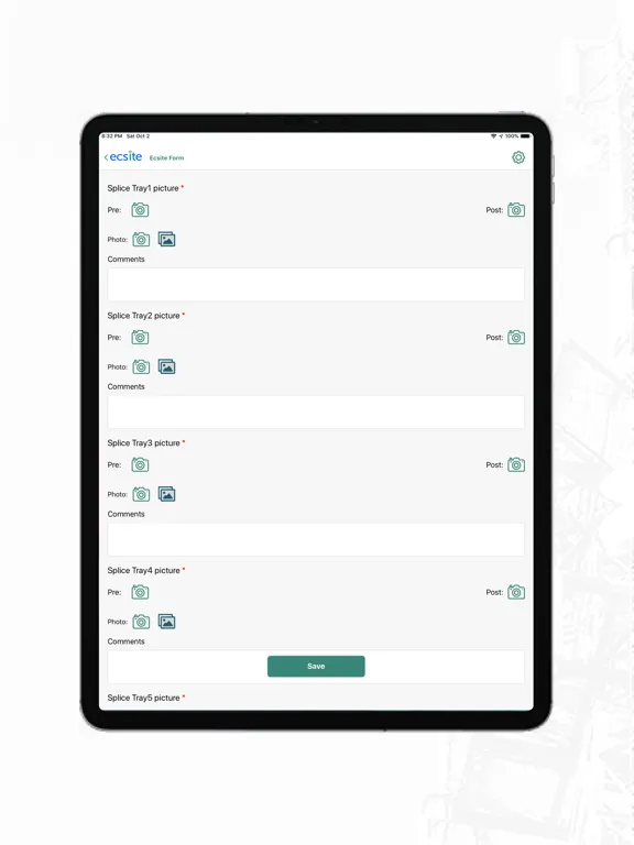 Field Enablement and DAS Test iPad  Screenshots