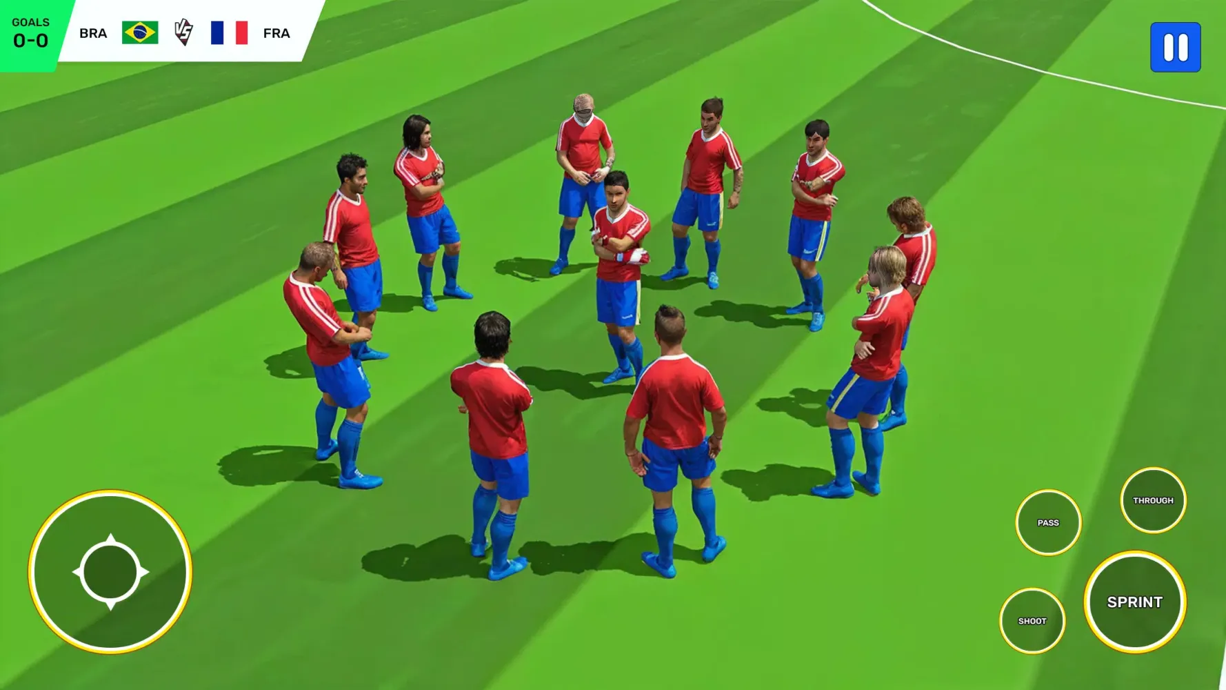 Capturas de tela do World Football Soccer Match 25