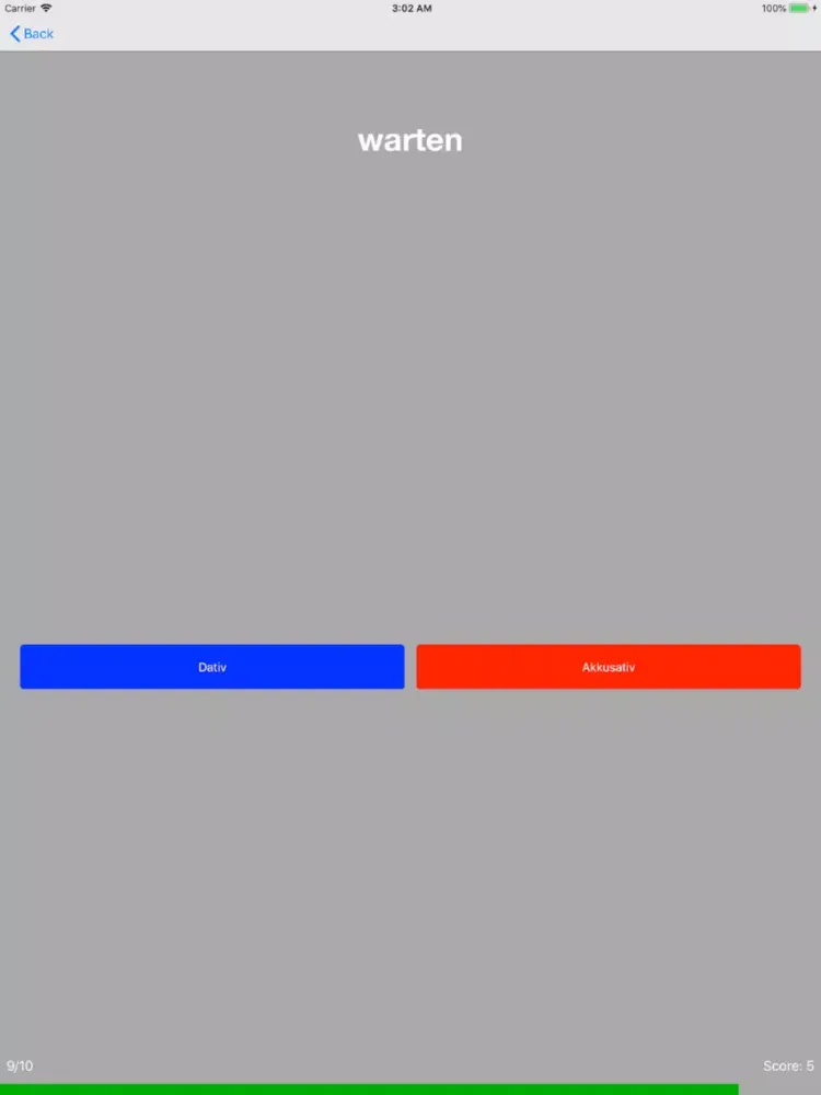 Screenshot di Verben mit Präpositionen iPad 