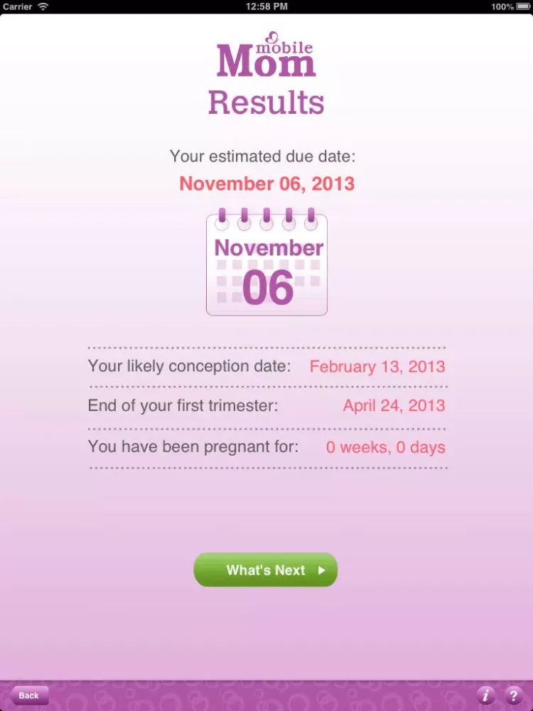Pregnancy Due Date Calculator - My Baby Wheel & Countdown Birth Calendar iPad 應用截圖