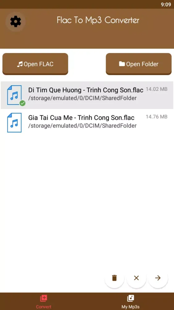 FLAC to MP3 Converter スクリーンショット