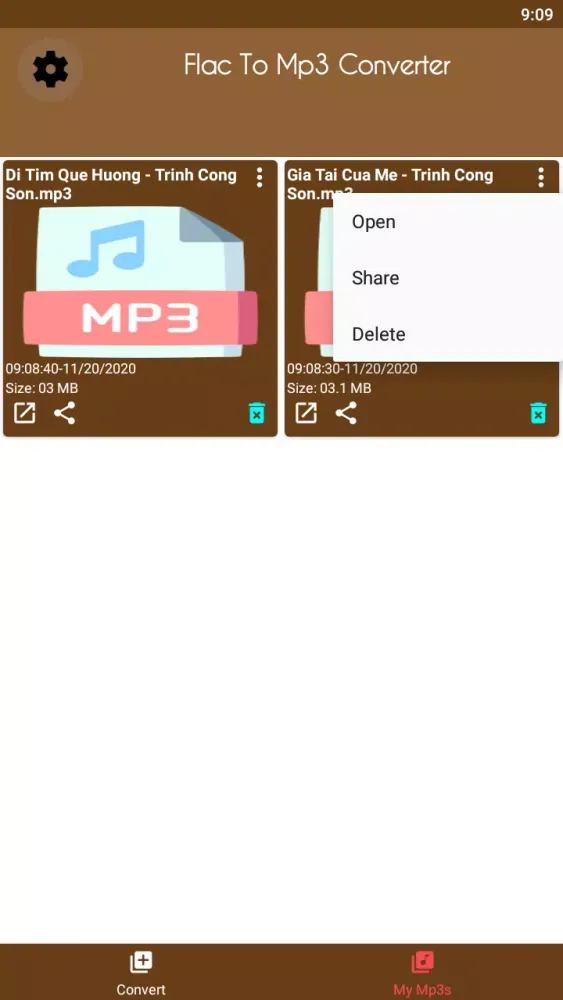 FLAC to MP3 Converter スクリーンショット