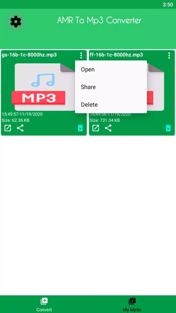 AMR to MP3 Converter应用截图