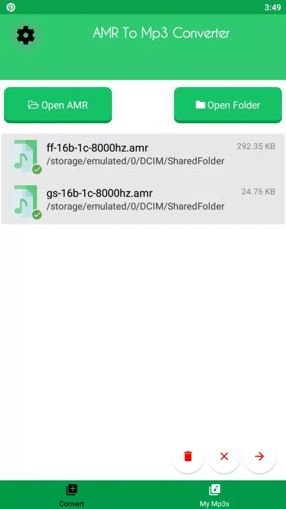 AMR to MP3 Converter应用截图