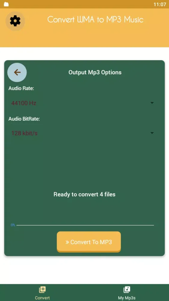 Convert WMA to MP3 file应用截图