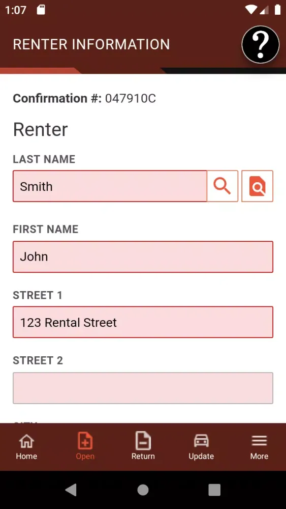 Ảnh chụp màn hình của TSD Rental