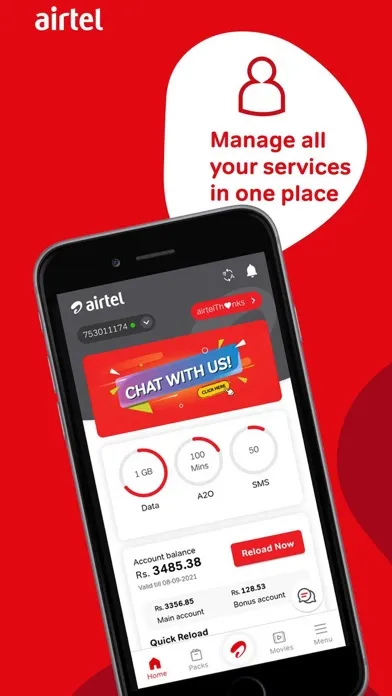 Capturas de pantalla de My Airtel