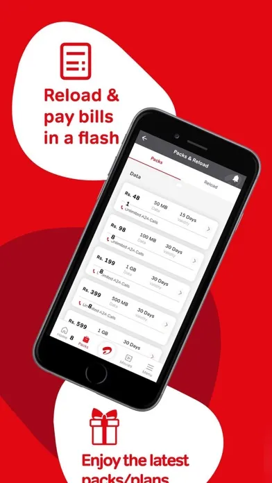 Capturas de pantalla de My Airtel