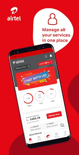 Captures d'écran de My Airtel