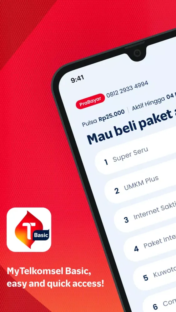 Скриншоты MyTelkomsel Basic