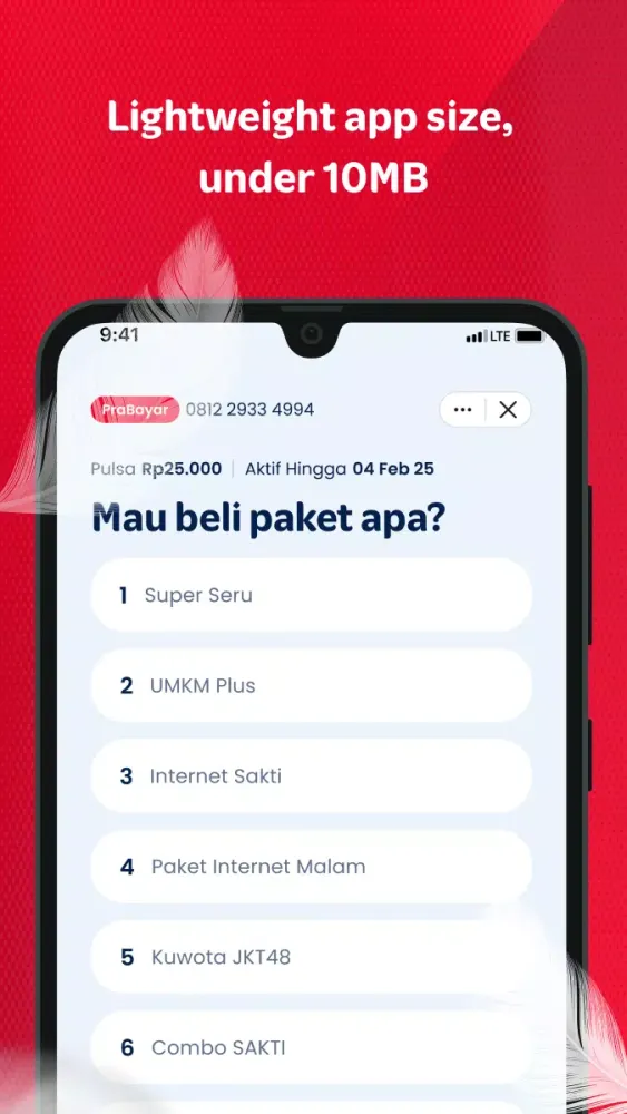 Скриншоты MyTelkomsel Basic