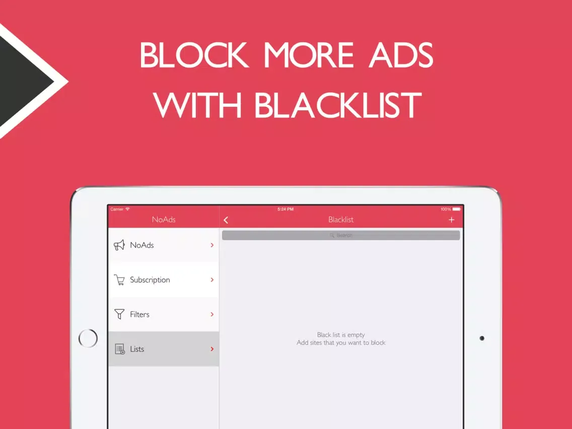 NoAds - block ads on Wi-Fi networks in apps and browsers plus content blocker iPad  Screenshots
