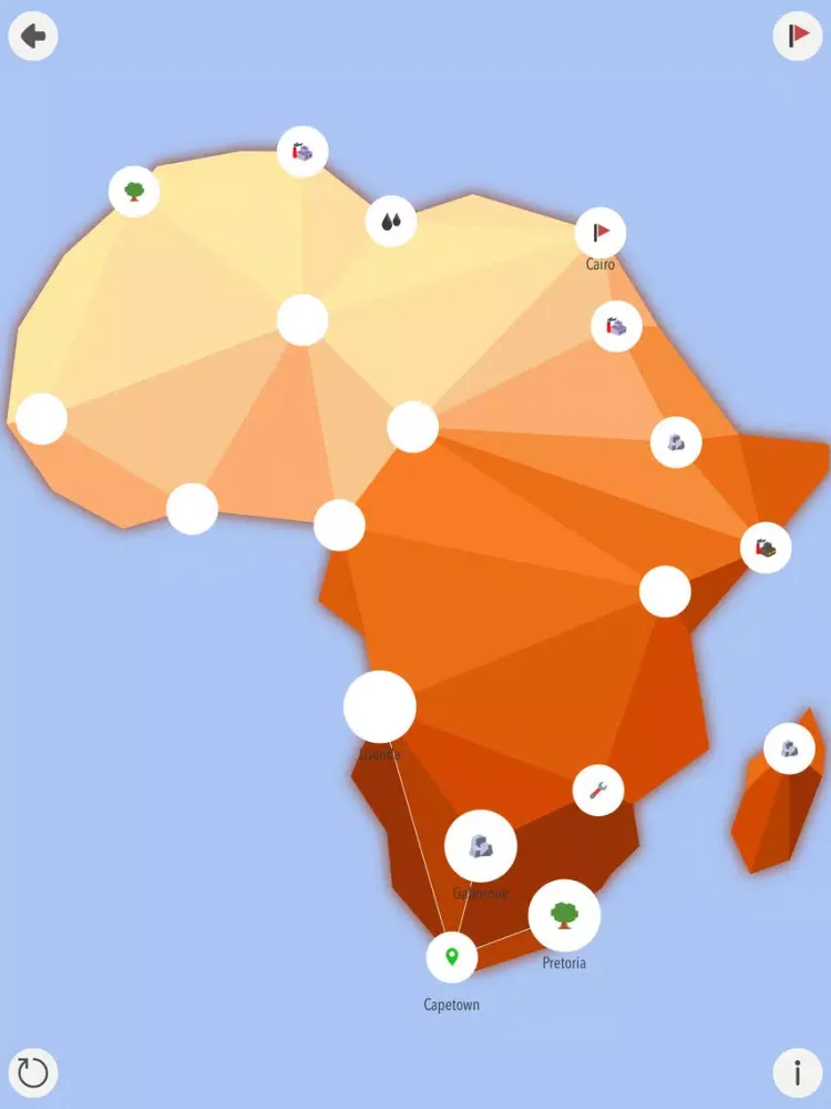 Zrzuty ekranu Graph 31 - NP hard game mix of graph theory and geography iPad 