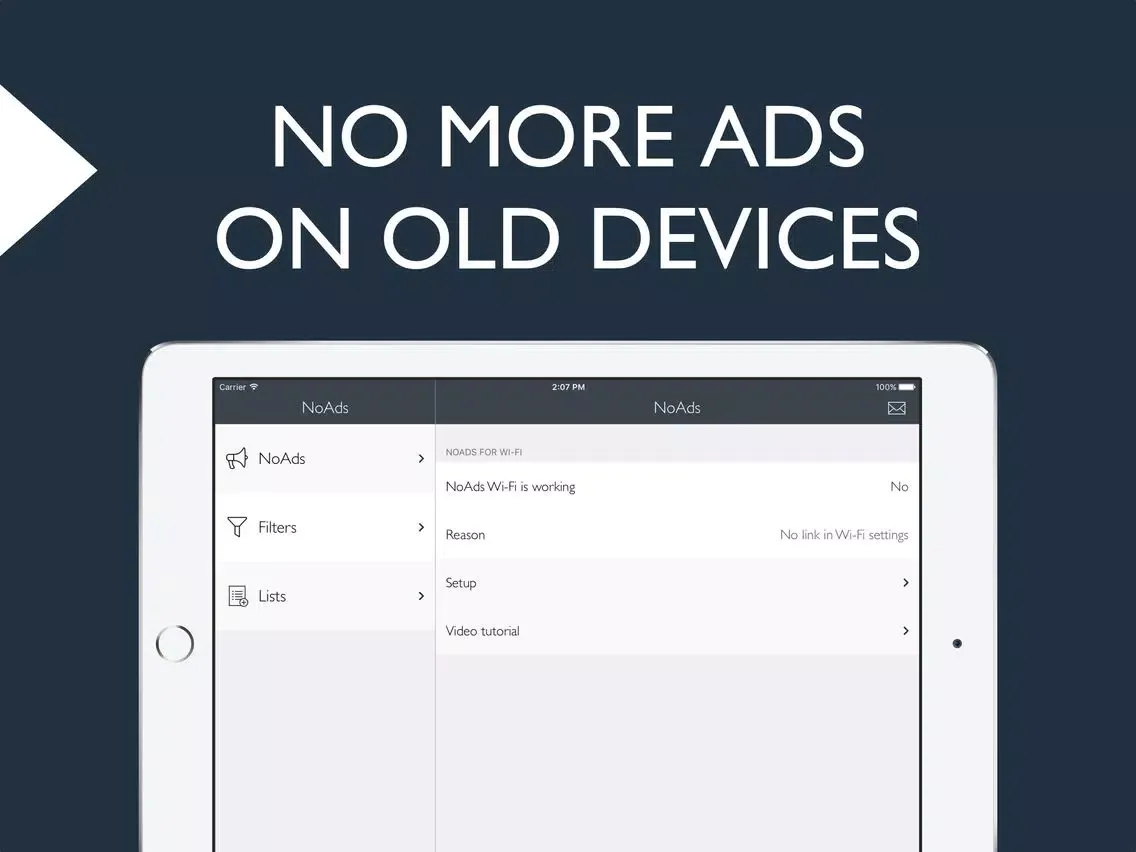 NoAds Legacy- block ads on old devices, iPad  Screenshots