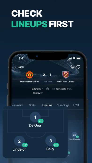 TheyScored - Soccer Live Score स्क्रीनशॉट