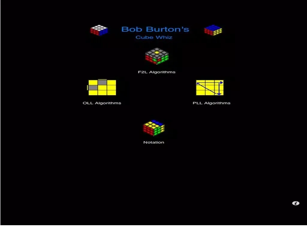 Bob Burtons Speed Cubing iPad  Screenshots