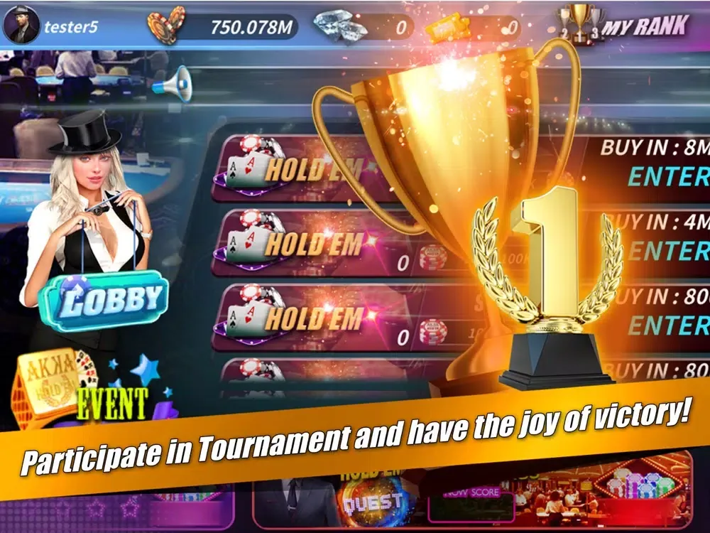 AKKA POKER iPad  스크린샷