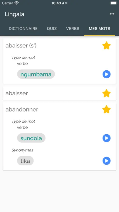 Lingala Ekran Görüntüleri