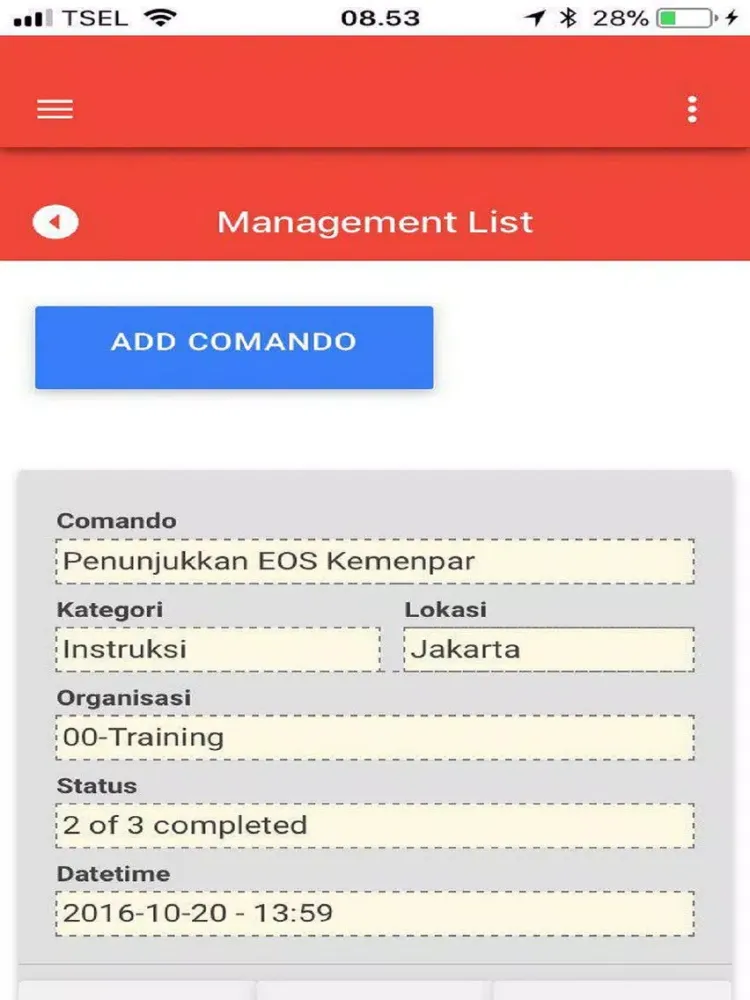 eComando iPad  Screenshots