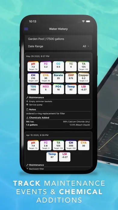 Ảnh chụp màn hình của Pool Water Calculator