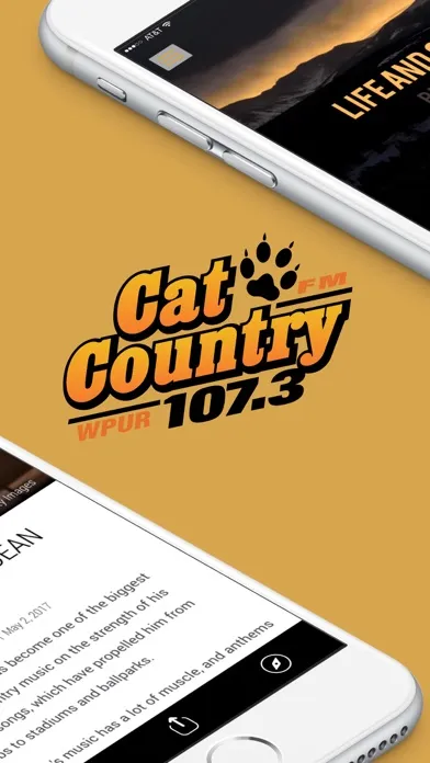 Zrzuty ekranu Cat Country 107.3 WPUR