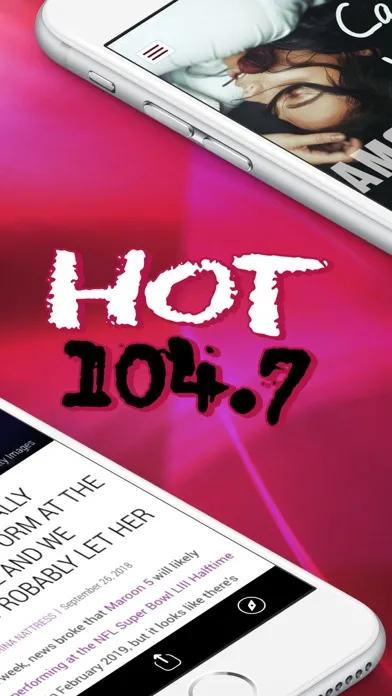 Tangkapan skrin Hot 104.7 (KKLS)
