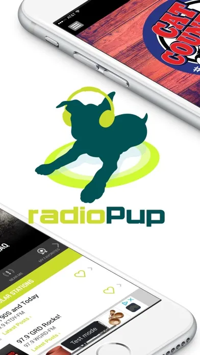 ภาพหน้าจอของ radioPup: Live & Local Radio