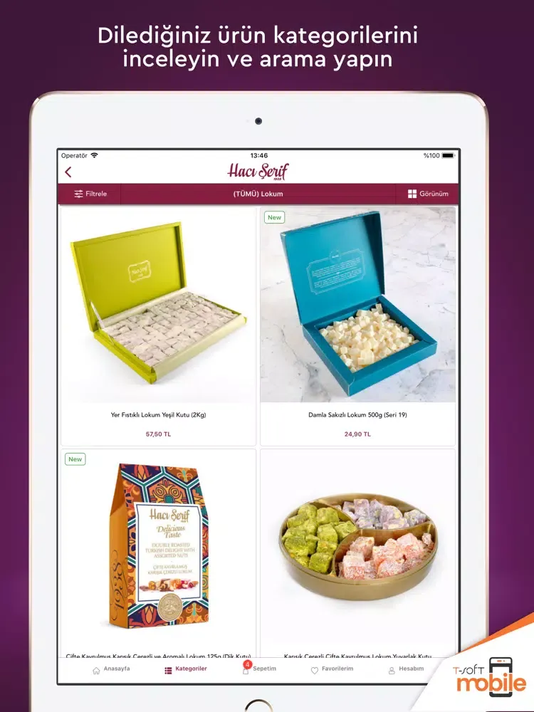 Tangkapan skrin Hacı Şerif Online Shopping iPad 