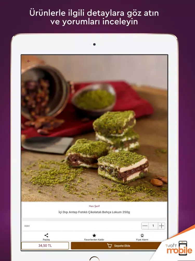 Tangkapan skrin Hacı Şerif Online Shopping iPad 