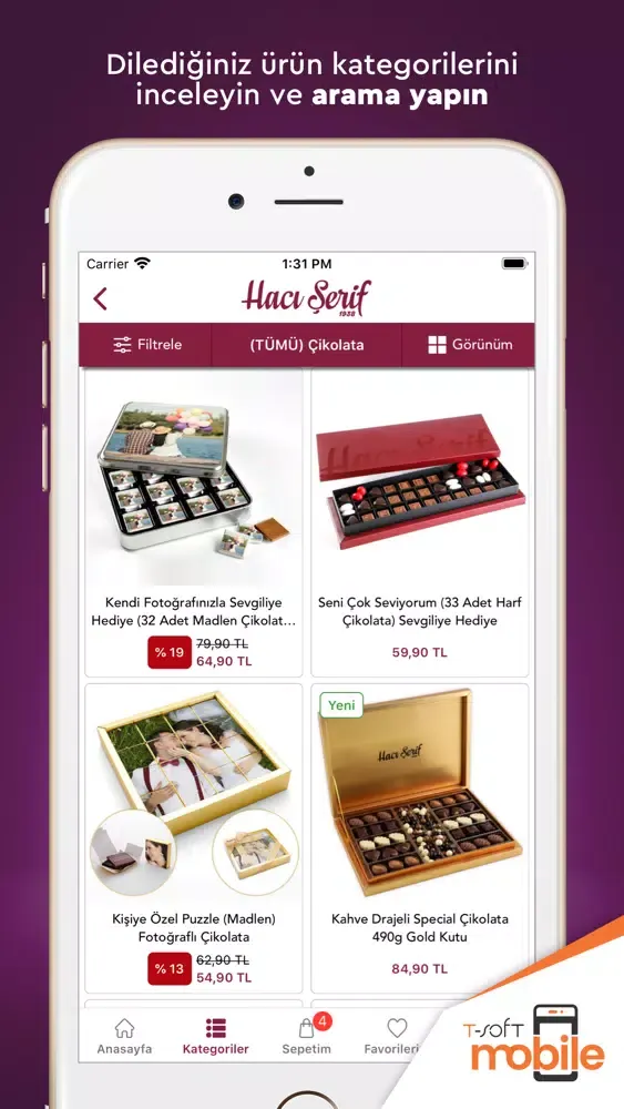 Tangkapan skrin Hacı Şerif Online Shopping