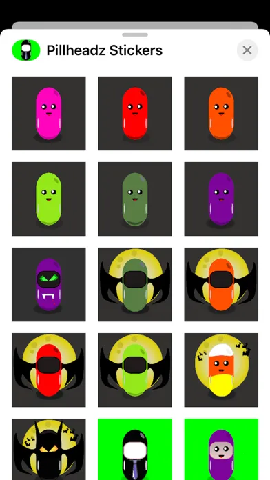 Screenshot di Pillheadz Stickers