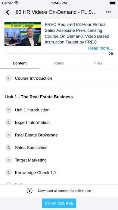 TSRE FL Real Estate Courses 스크린샷