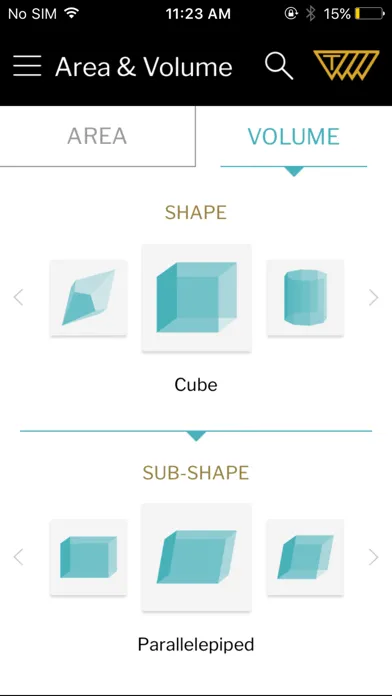 Captures d'écran de Area Volume Calculator